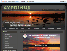 Tablet Screenshot of cyprinus.pl